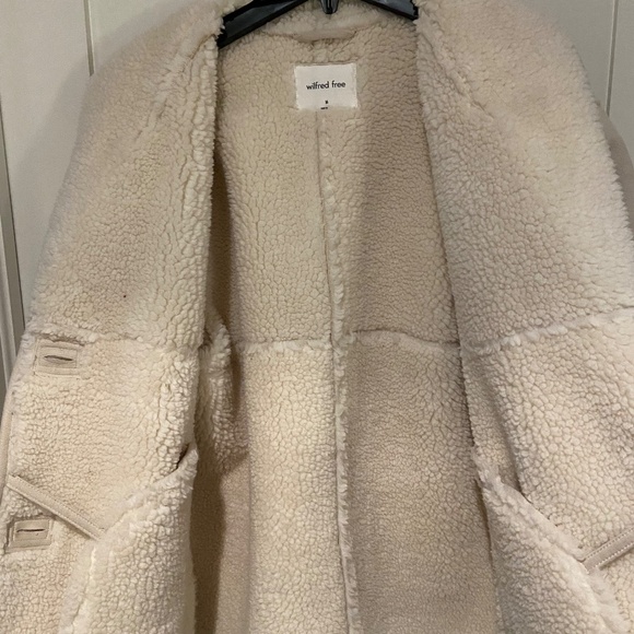 Faux shearling jacket - winter white - size Medium - Picture 3 of 3